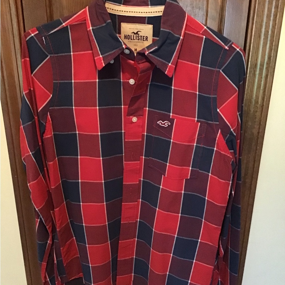HOLLISTER Dress/Casual, Collared, Button Shirt - (M)edium